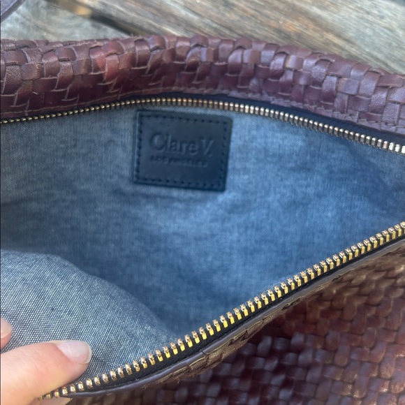 Clare V Brown Woven Crossbody Bag - Picture 6 of 7